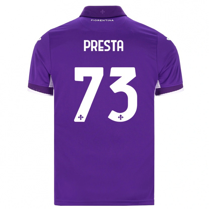 Danxen Herren Francesco Presta #73 Lila Weiß Pink Heimtrikot Trikot 2026/27 T-Shirt