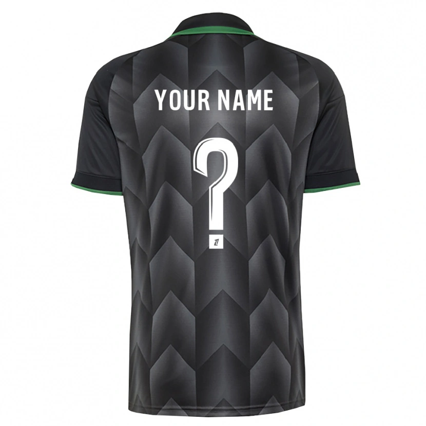 Danxen Herren Ihren Namen #0 Schwarzgrün Auswärtstrikot Trikot 2026/27 T-Shirt