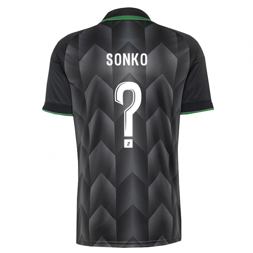 Danxen Herren Naël Sonko #0 Schwarzgrün Auswärtstrikot Trikot 2026/27 T-Shirt
