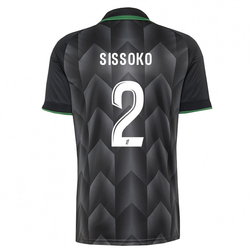 Danxen Herren Mustapha Sissoko #2 Schwarzgrün Auswärtstrikot Trikot 2026/27 T-Shirt