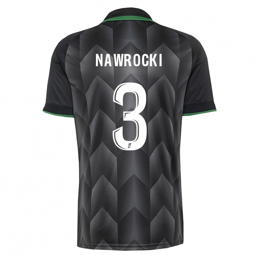 Danxen Herren Maik Nawrocki #3 Schwarzgrün Auswärtstrikot Trikot 2026/27 T-Shirt