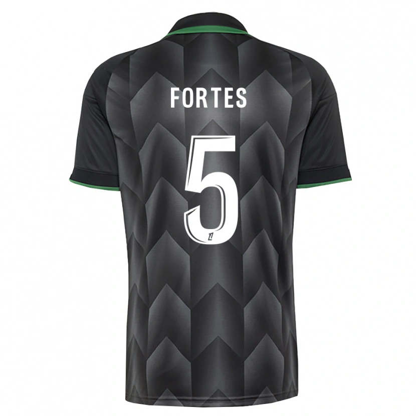 Danxen Herren Steven Fortes #5 Schwarzgrün Auswärtstrikot Trikot 2026/27 T-Shirt