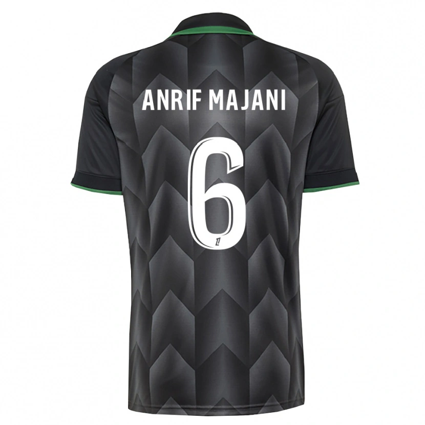 Danxen Herren El Anrif Majani #6 Schwarzgrün Auswärtstrikot Trikot 2026/27 T-Shirt