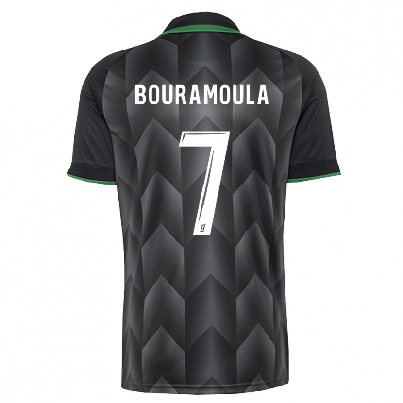 Danxen Herren Ilies Bouramoula #7 Schwarzgrün Auswärtstrikot Trikot 2026/27 T-Shirt