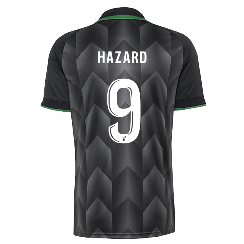Danxen Herren Thorgan Hazard #9 Schwarzgrün Auswärtstrikot Trikot 2026/27 T-Shirt