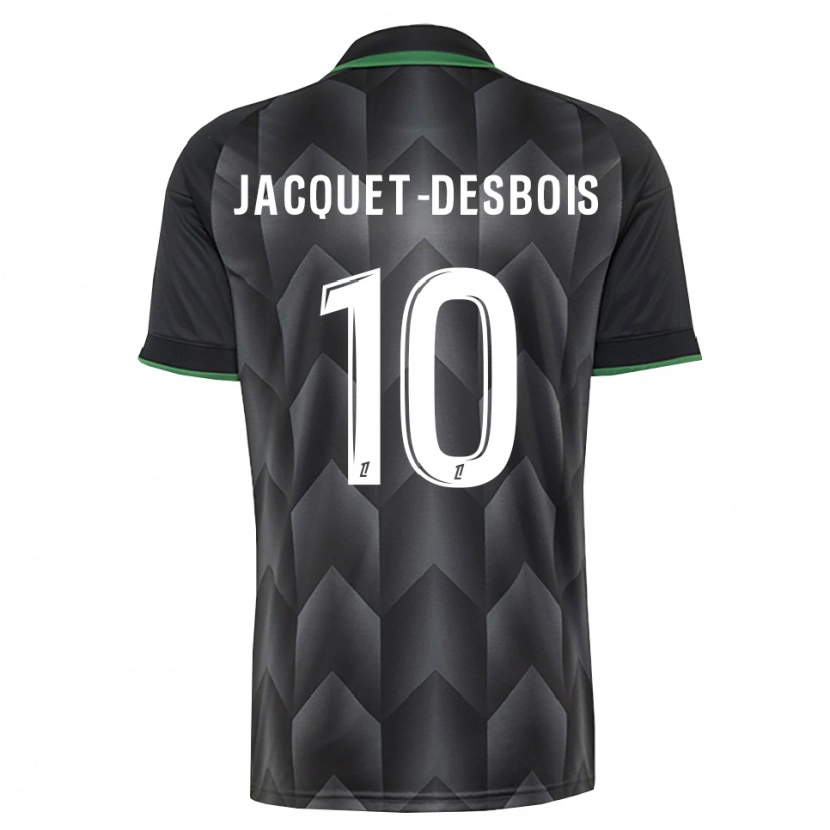 Danxen Herren Tairik Jacquet-Desbois #10 Schwarzgrün Auswärtstrikot Trikot 2026/27 T-Shirt