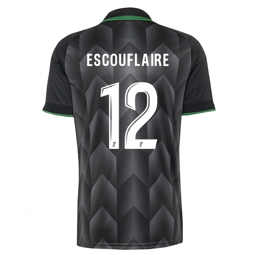 Danxen Herren Mattéo Escouflaire #12 Schwarzgrün Auswärtstrikot Trikot 2026/27 T-Shirt
