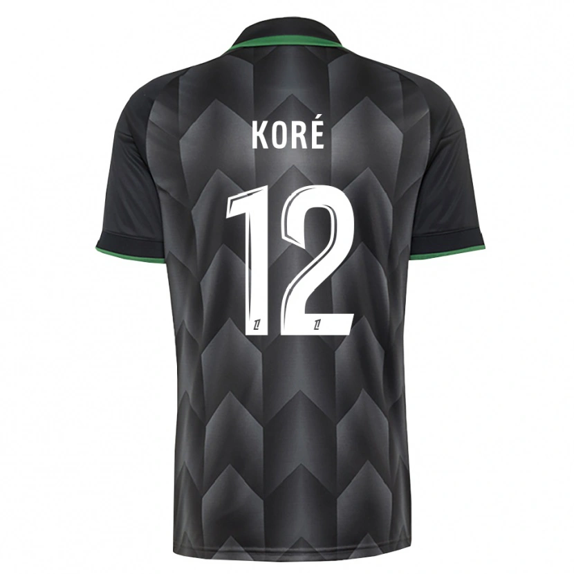 Danxen Herren Mathis Koré #12 Schwarzgrün Auswärtstrikot Trikot 2026/27 T-Shirt