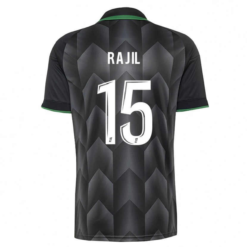 Danxen Herren Jibril Rajil #15 Schwarzgrün Auswärtstrikot Trikot 2026/27 T-Shirt