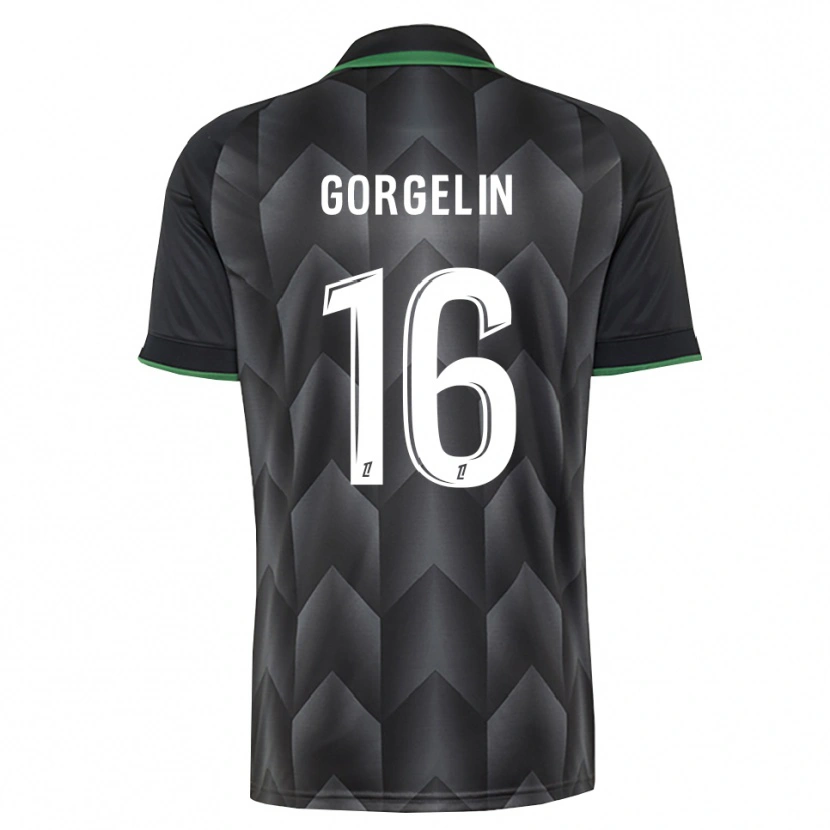 Danxen Herren Mathieu Gorgelin #16 Schwarzgrün Auswärtstrikot Trikot 2026/27 T-Shirt