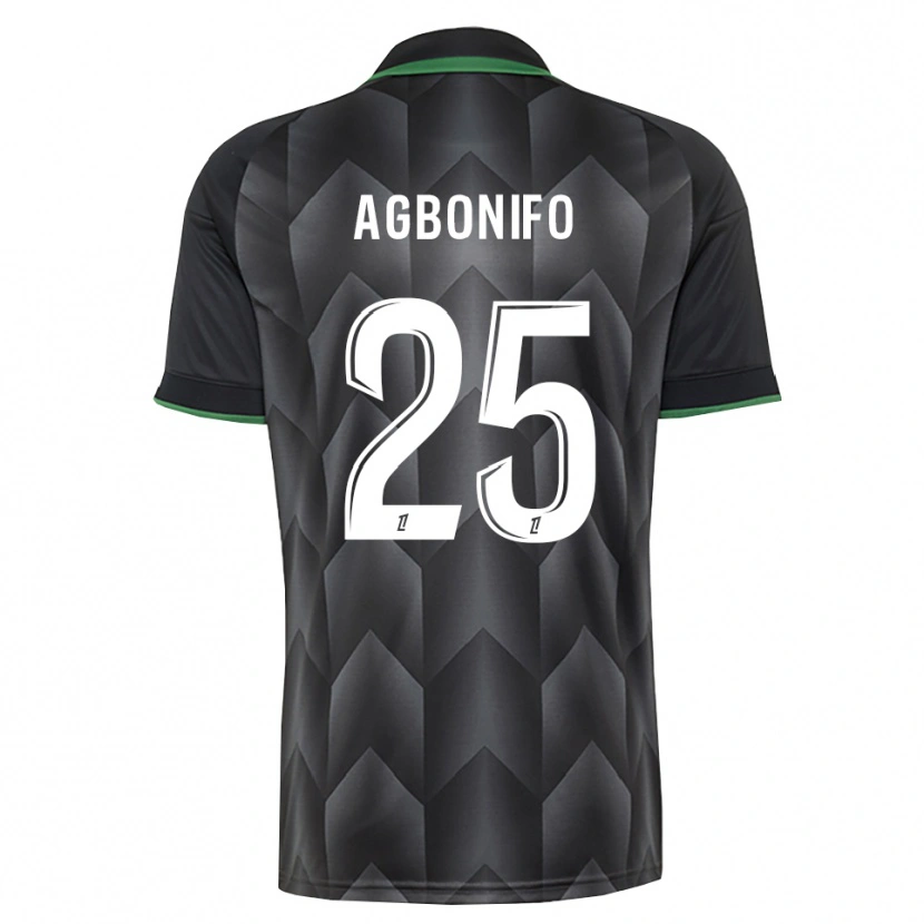 Danxen Herren Jeremy Agbonifo #25 Schwarzgrün Auswärtstrikot Trikot 2026/27 T-Shirt