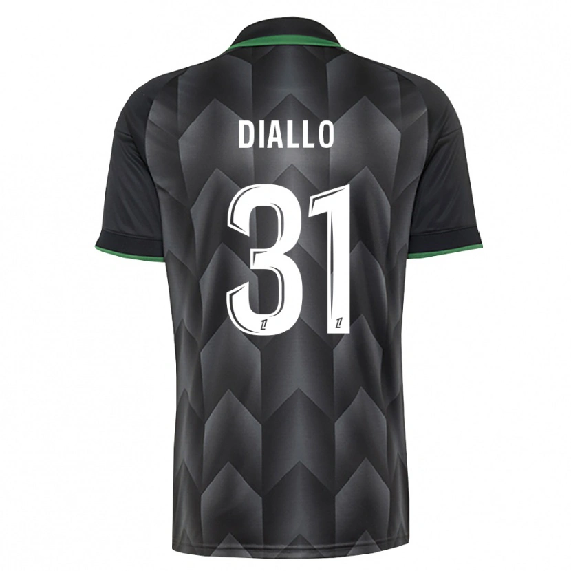 Danxen Herren Alpha Diallo #31 Schwarzgrün Auswärtstrikot Trikot 2026/27 T-Shirt