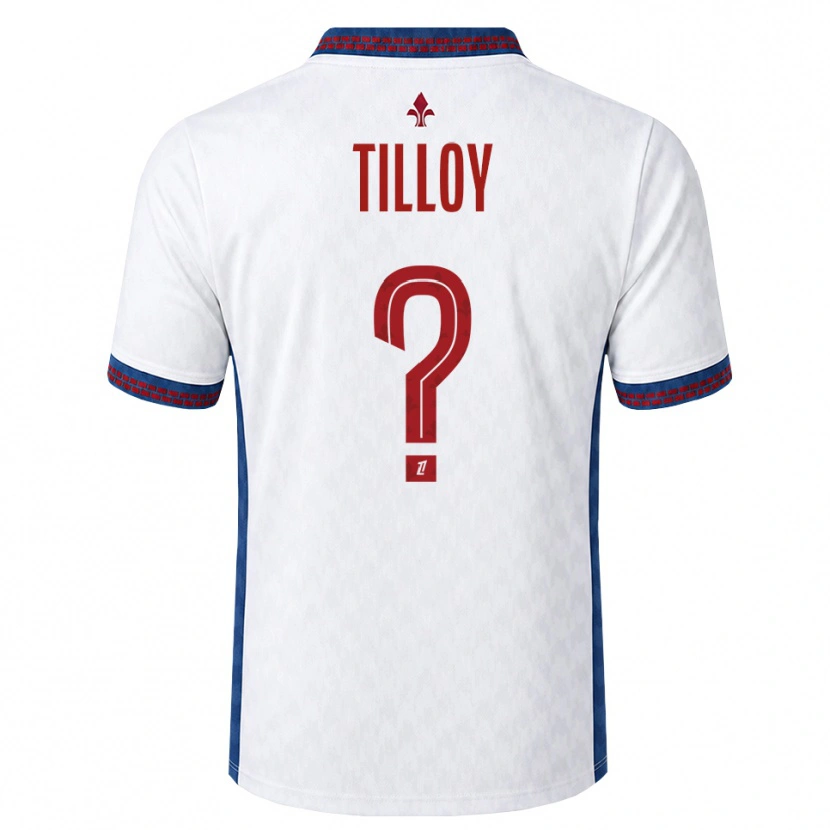 Danxen Herren Paul Tilloy #0 Rot Weiß Blau Auswärtstrikot Trikot 2026/27 T-Shirt