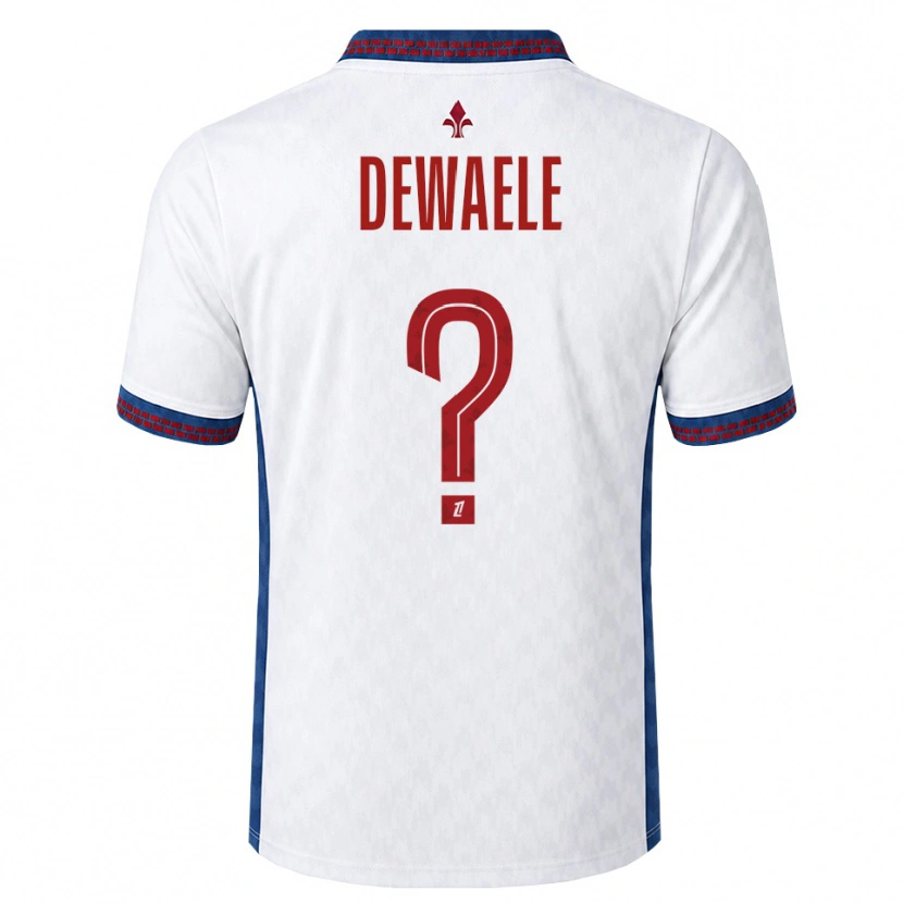 Danxen Herren Élina Dewaele #0 Rot Weiß Blau Auswärtstrikot Trikot 2026/27 T-Shirt