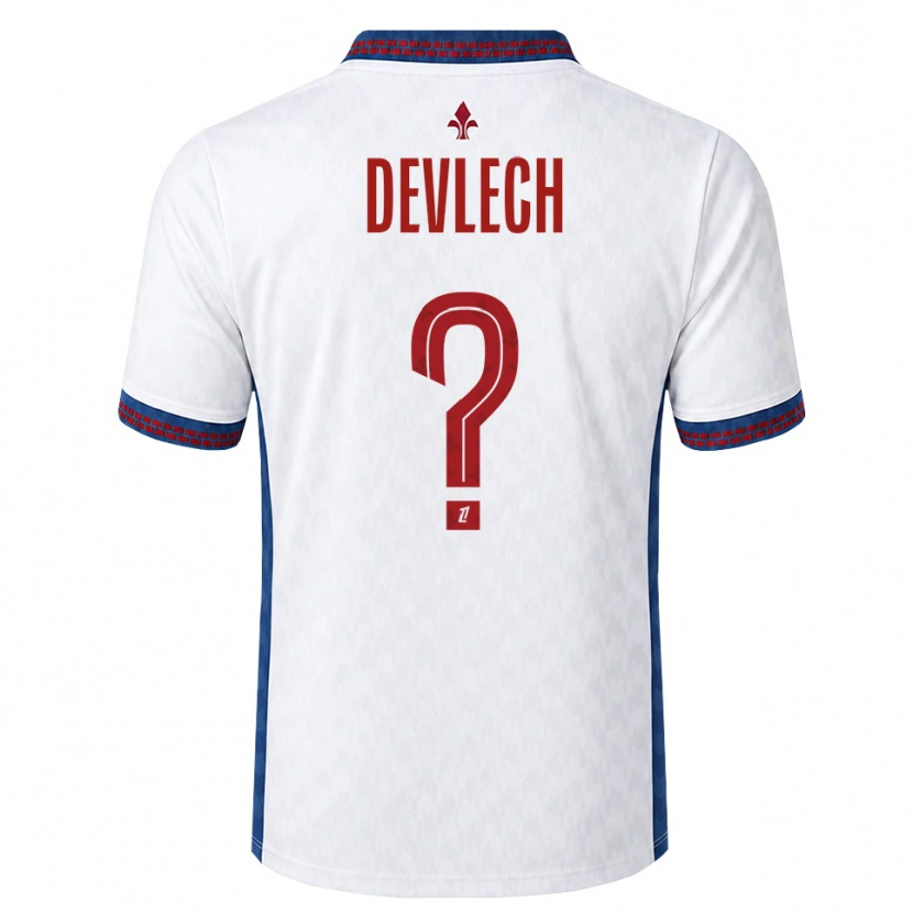 Danxen Herren Gwenaëlle Devleesschauwer #0 Rot Weiß Blau Auswärtstrikot Trikot 2026/27 T-Shirt