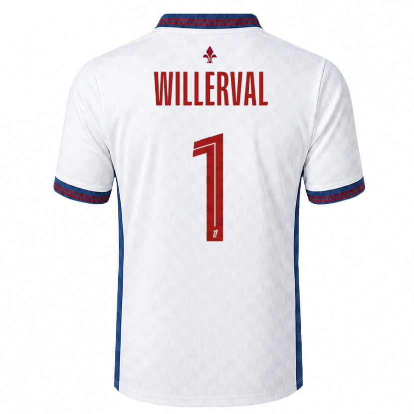 Danxen Herren William Willerval #1 Rot Weiß Blau Auswärtstrikot Trikot 2026/27 T-Shirt
