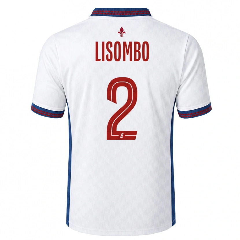 Danxen Herren Lougy Lisombo #2 Rot Weiß Blau Auswärtstrikot Trikot 2026/27 T-Shirt