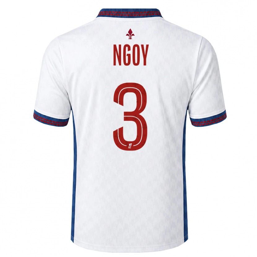 Danxen Herren Nathan Ngoy #3 Rot Weiß Blau Auswärtstrikot Trikot 2026/27 T-Shirt