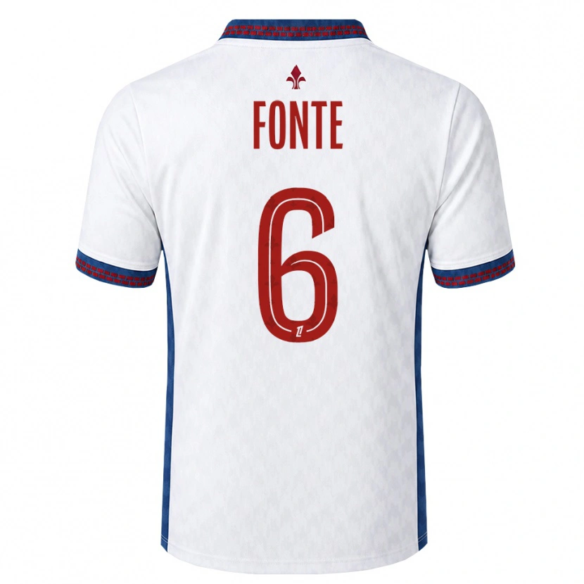 Danxen Herren Jose Fonte #6 Rot Weiß Blau Auswärtstrikot Trikot 2026/27 T-Shirt