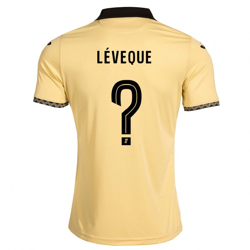 Danxen Herren Léonardo Lévêque #0 Navajoweiß Schwarz Auswärtstrikot Trikot 2026/27 T-Shirt