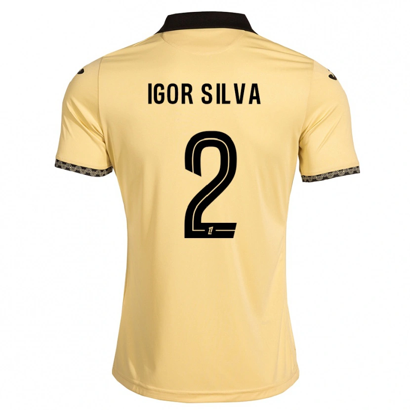 Danxen Herren Igor Silva #2 Navajoweiß Schwarz Auswärtstrikot Trikot 2026/27 T-Shirt