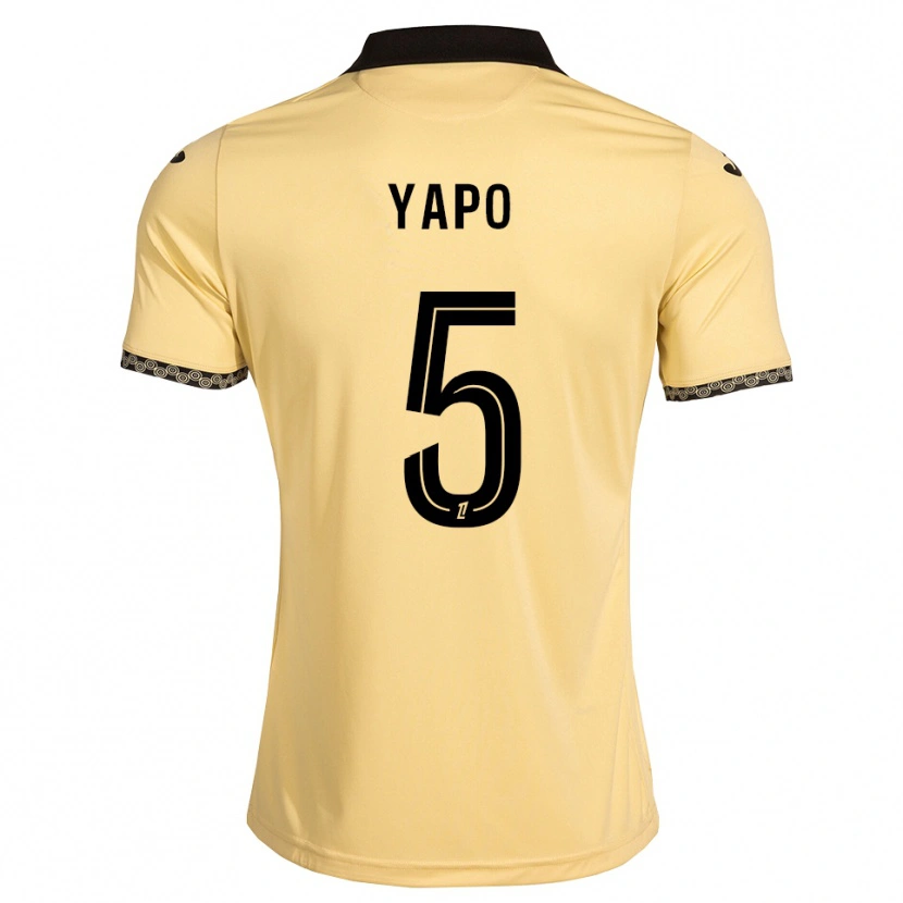 Danxen Herren Ezekiel Yapo #5 Navajoweiß Schwarz Auswärtstrikot Trikot 2026/27 T-Shirt