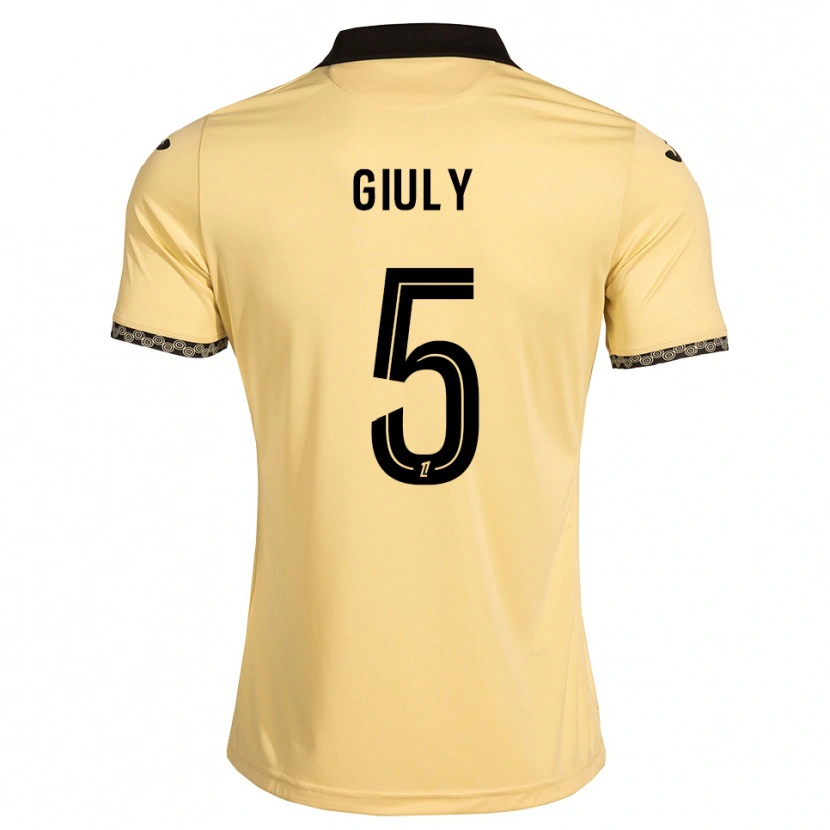 Danxen Herren Jade Giuly #5 Navajoweiß Schwarz Auswärtstrikot Trikot 2026/27 T-Shirt