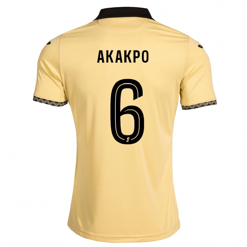 Danxen Herren Izak Akakpo #6 Navajoweiß Schwarz Auswärtstrikot Trikot 2026/27 T-Shirt