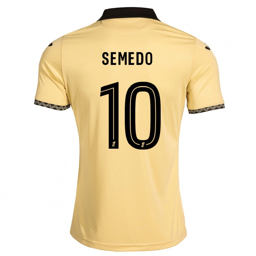 Danxen Herren Daniel Semedo #10 Navajoweiß Schwarz Auswärtstrikot Trikot 2026/27 T-Shirt
