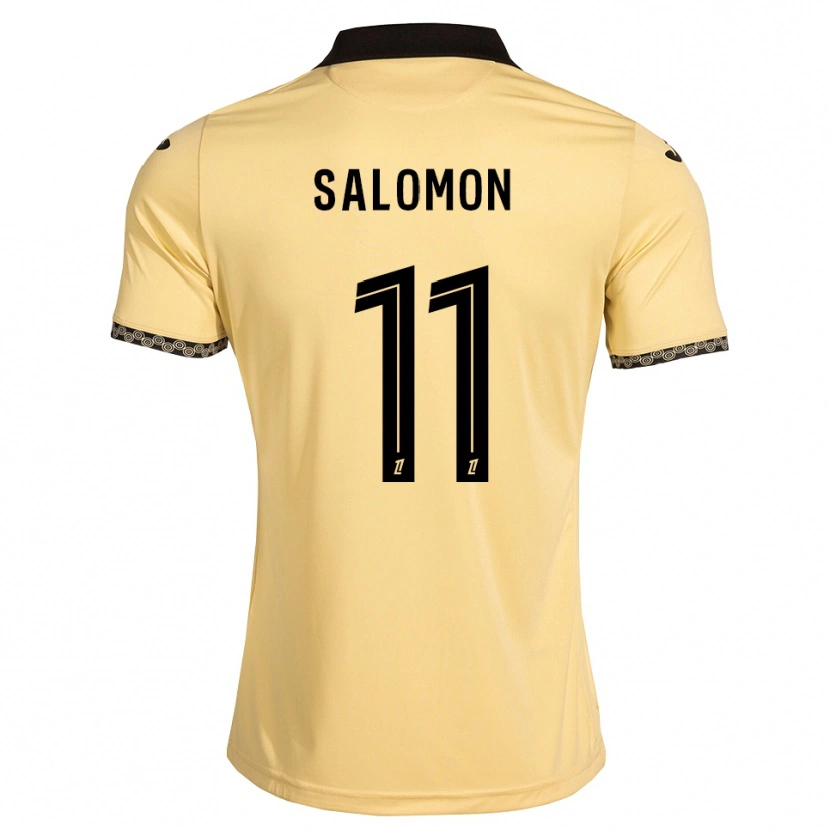 Danxen Herren Enzo Salomon #11 Navajoweiß Schwarz Auswärtstrikot Trikot 2026/27 T-Shirt