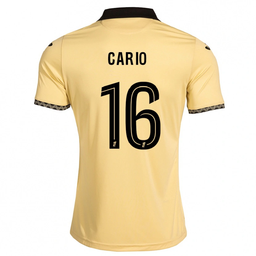 Danxen Herren Anthony Cario #16 Navajoweiß Schwarz Auswärtstrikot Trikot 2026/27 T-Shirt