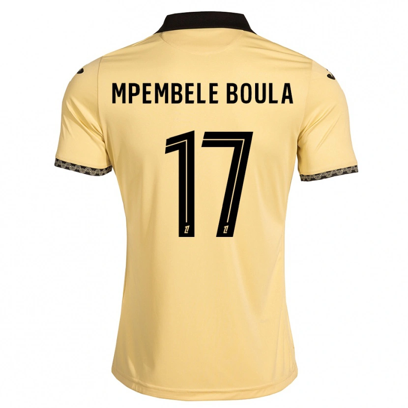 Danxen Herren Exaucé Mpembele Boula #17 Navajoweiß Schwarz Auswärtstrikot Trikot 2026/27 T-Shirt