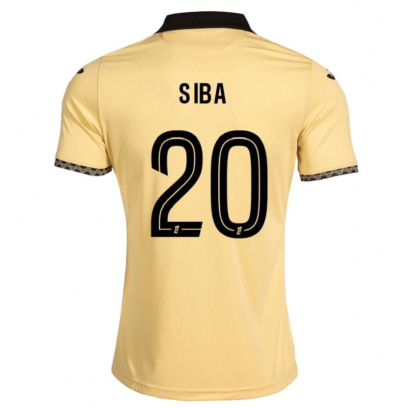 Danxen Herren Stevan Siba #20 Navajoweiß Schwarz Auswärtstrikot Trikot 2026/27 T-Shirt