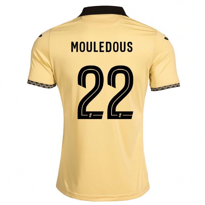 Danxen Herren Antton Mouledous #22 Navajoweiß Schwarz Auswärtstrikot Trikot 2026/27 T-Shirt