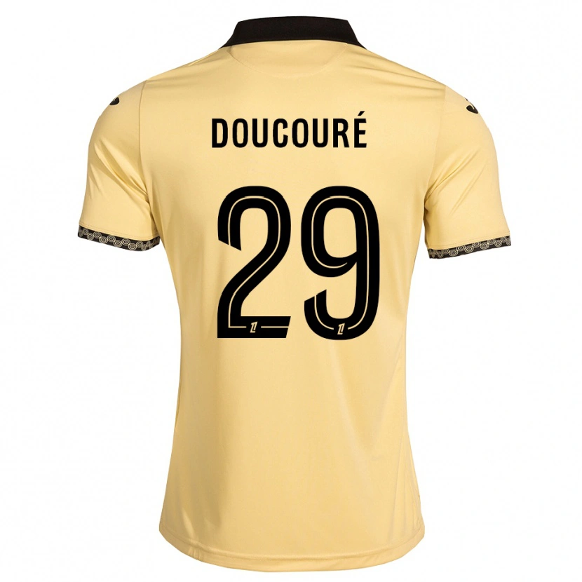 Danxen Herren Siriné Doucouré #29 Navajoweiß Schwarz Auswärtstrikot Trikot 2026/27 T-Shirt