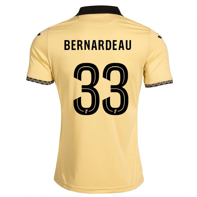 Danxen Herren Gabin Bernardeau #33 Navajoweiß Schwarz Auswärtstrikot Trikot 2026/27 T-Shirt