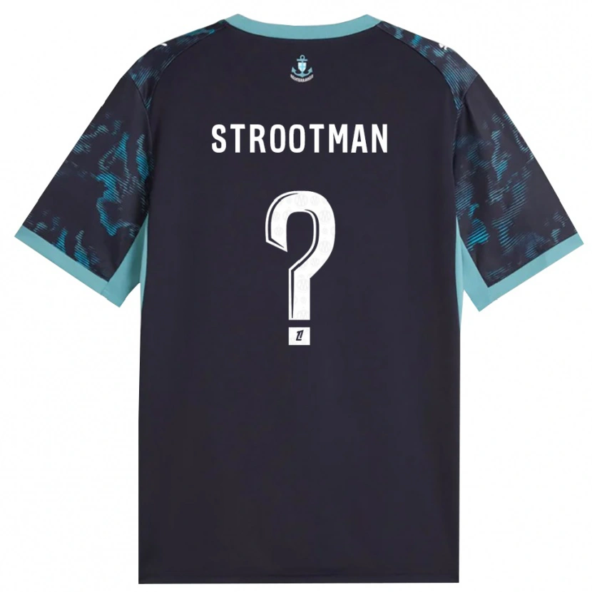 Danxen Herren Kevin Strootman #0 Blass Türkis Weiß Schwarz Auswärtstrikot Trikot 2026/27 T-Shirt
