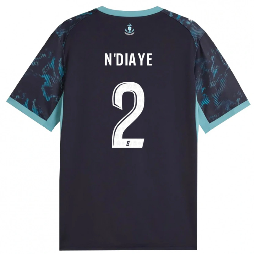 Danxen Herren Osmane N'diaye #2 Blass Türkis Weiß Schwarz Auswärtstrikot Trikot 2026/27 T-Shirt