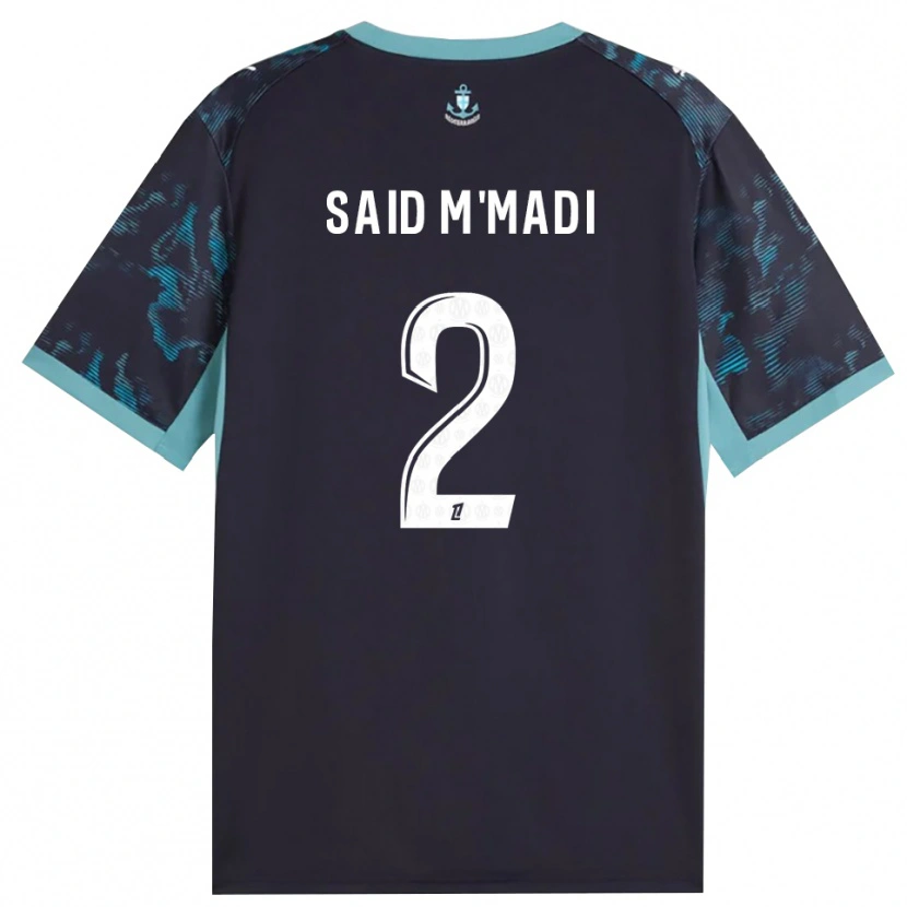 Danxen Herren Yakine Said M'madi #2 Blass Türkis Weiß Schwarz Auswärtstrikot Trikot 2026/27 T-Shirt
