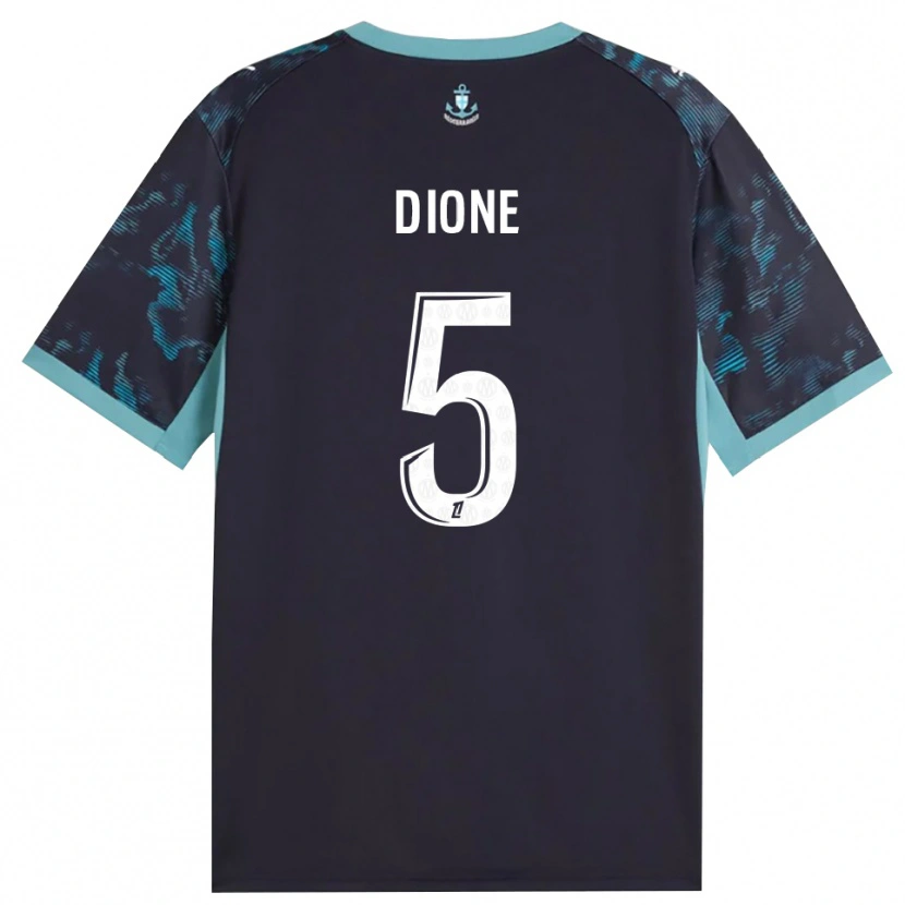Danxen Herren Babacar Dioné #5 Blass Türkis Weiß Schwarz Auswärtstrikot Trikot 2026/27 T-Shirt