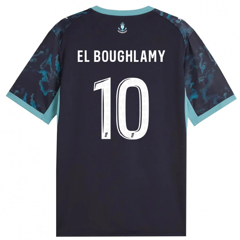 Danxen Herren Adam El Boughlamy #10 Blass Türkis Weiß Schwarz Auswärtstrikot Trikot 2026/27 T-Shirt