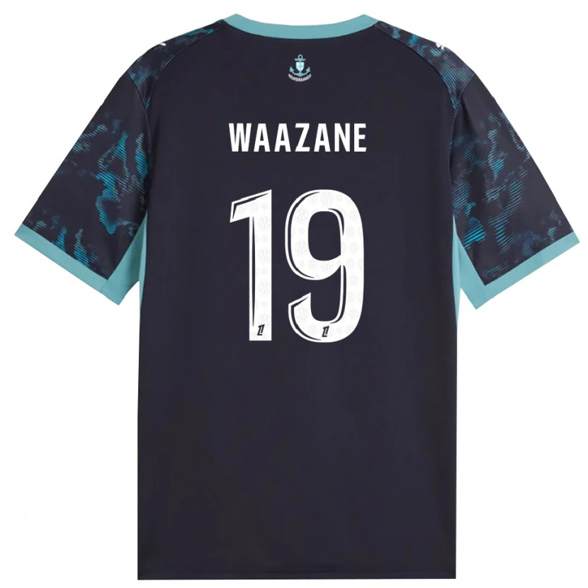 Danxen Herren Jassim Waazane #19 Blass Türkis Weiß Schwarz Auswärtstrikot Trikot 2026/27 T-Shirt