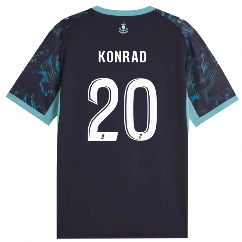 Danxen Herren Konrad De La Fuente #20 Blass Türkis Weiß Schwarz Auswärtstrikot Trikot 2026/27 T-Shirt