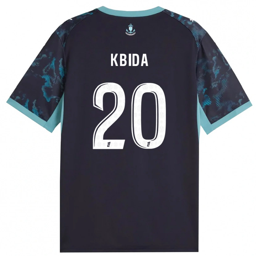 Danxen Herren Inès Kbida #20 Blass Türkis Weiß Schwarz Auswärtstrikot Trikot 2026/27 T-Shirt