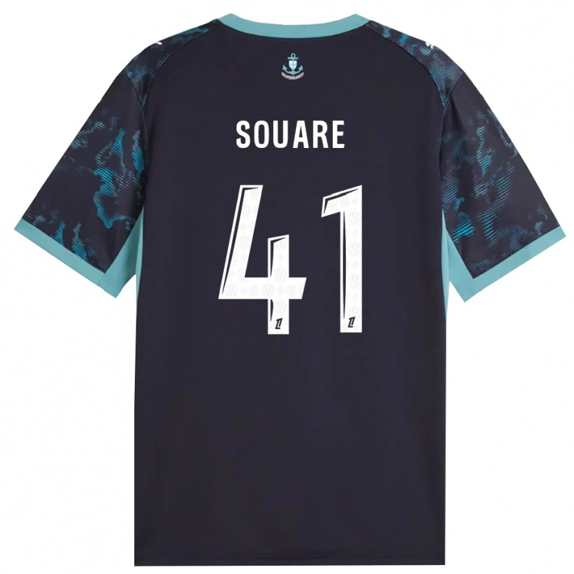 Danxen Herren Cheick Souare #41 Blass Türkis Weiß Schwarz Auswärtstrikot Trikot 2026/27 T-Shirt