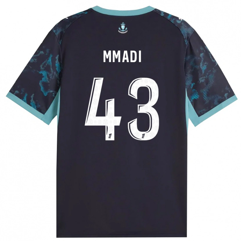 Danxen Herren Tadjidine Mmadi #43 Blass Türkis Weiß Schwarz Auswärtstrikot Trikot 2026/27 T-Shirt