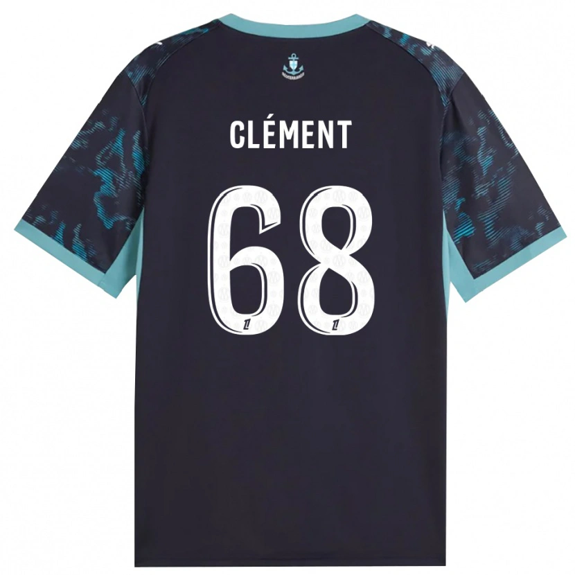 Danxen Herren Mathis Clément #68 Blass Türkis Weiß Schwarz Auswärtstrikot Trikot 2026/27 T-Shirt