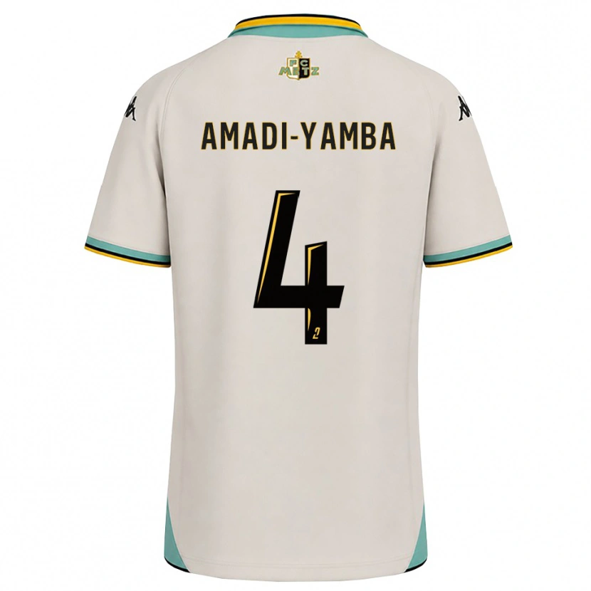 Danxen Herren Nelson Amadi-Yamba #4 Florales Weiß Schwarz Auswärtstrikot Trikot 2026/27 T-Shirt
