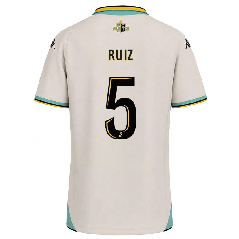 Danxen Herren Jean Ruiz #5 Florales Weiß Schwarz Auswärtstrikot Trikot 2026/27 T-Shirt
