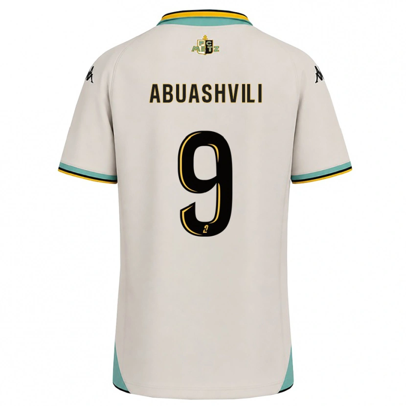 Danxen Herren Giorgi Abuashvili #9 Florales Weiß Schwarz Auswärtstrikot Trikot 2026/27 T-Shirt
